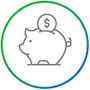Savings Icon Icon of a piggybank